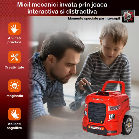 Atelier auto cu volan și motor de reparat, imaginea 3