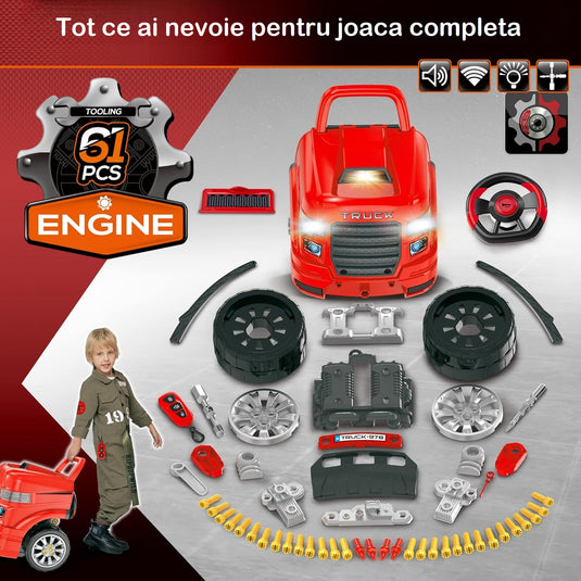 Atelier auto cu volan și motor de reparat, imaginea 7