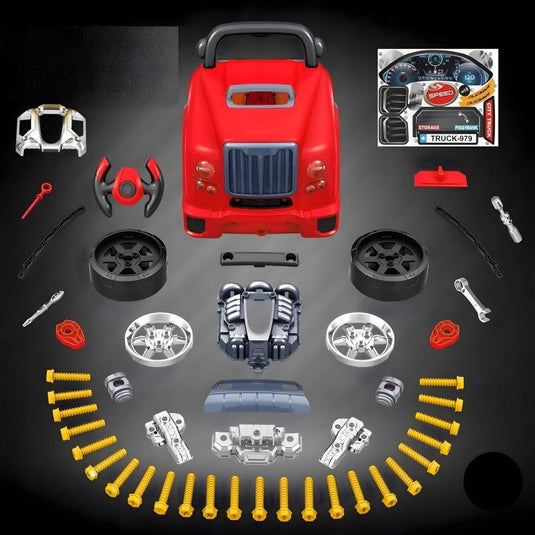Set mecanic auto pentru copii cu motor și volan, imaginea 3