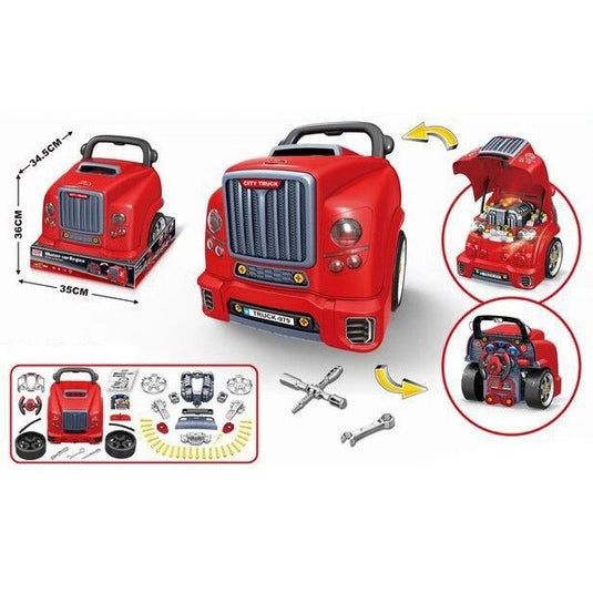 Set mecanic auto pentru copii cu motor și volan, imaginea 6