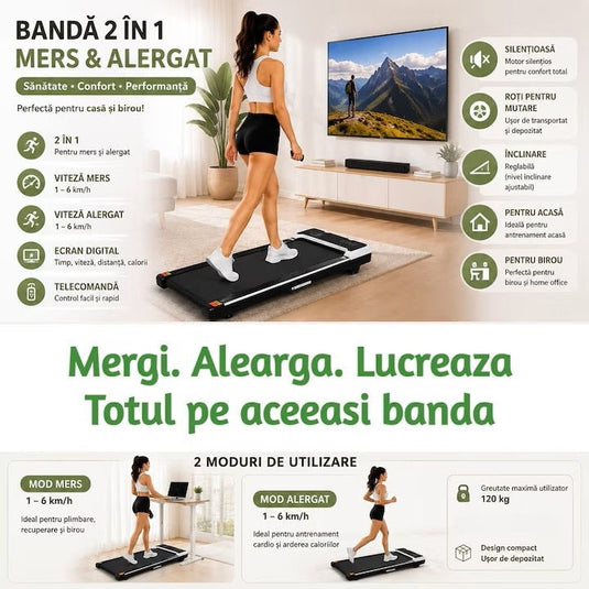 Resigilat: Bandă de mers și alergare Fynix M10
