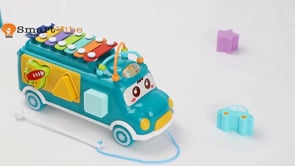 Autobuz muzical cu xilofon MusicRide 3in1