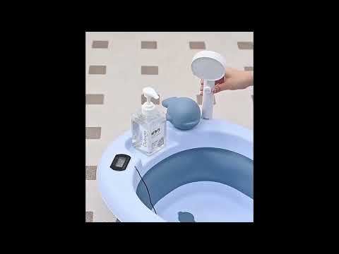 Cădiță pliabilă albastră SplashUP, set 7 în 1