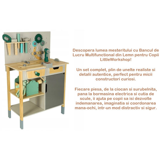 Atelier pentru copii LittleWorkshop din lemn
