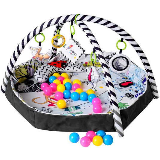 Țarc de joacă cu bile PlayBeBe KinderVibe