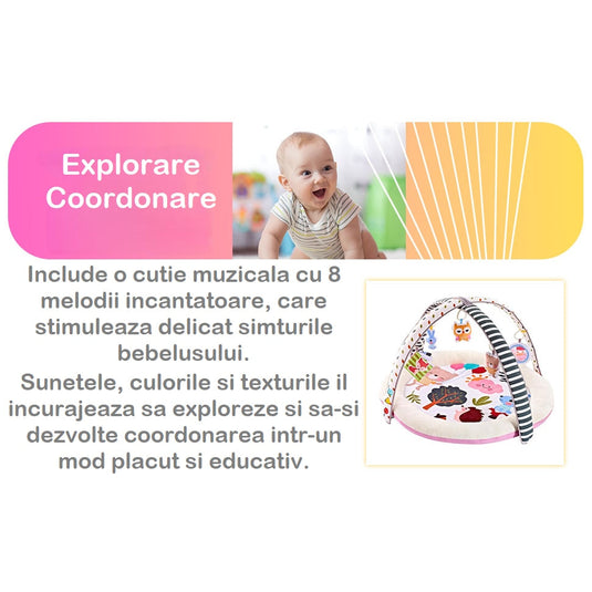 Resigilat: Salteluță muzicală BabySavanna roz