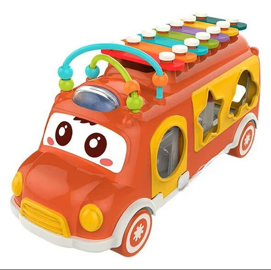 Autobuz muzical cu xilofon MusicRide 3in1