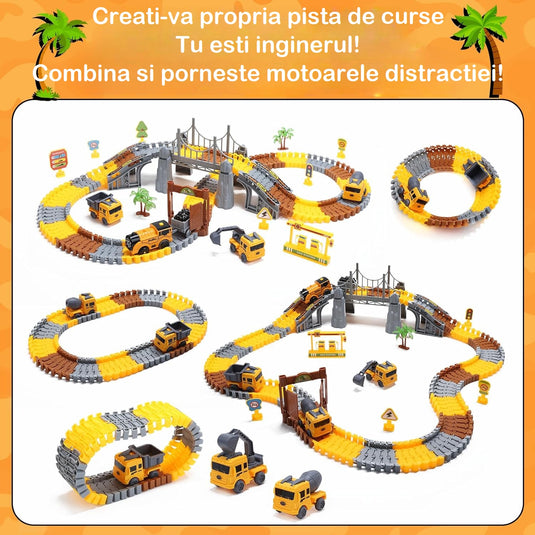 Pistă flexibilă cu tren electric FunTrack