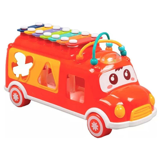 Autobuz muzical cu xilofon MusicRide 3in1