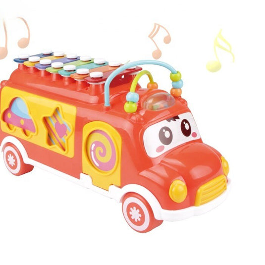 Autobuz muzical cu xilofon MusicRide 3in1