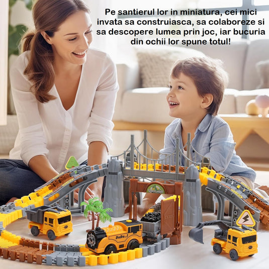 Pistă flexibilă cu tren electric FunTrack