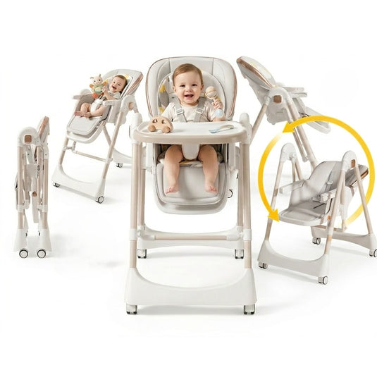 Scaun de masă 3 în 1 BabyBoo cu balansoar