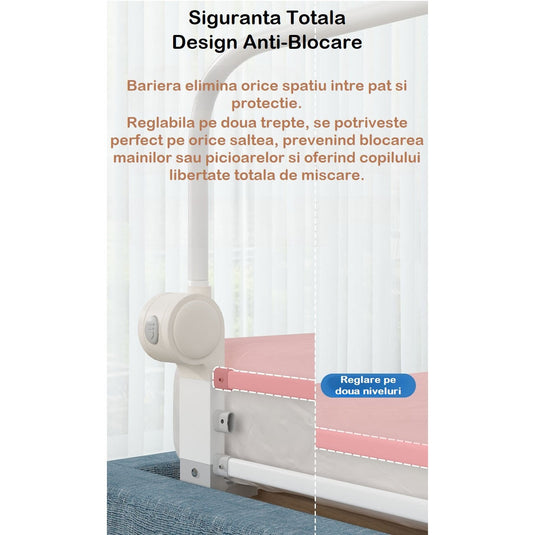 Resigilat: Barieră protecție pat 200 cm SafeSleep