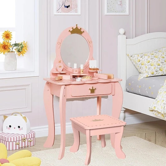 Măsuță de machiaj rose gold BellePrincesse