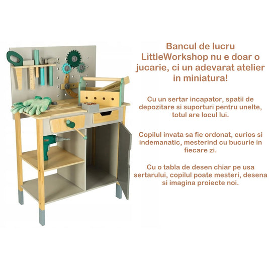 Atelier pentru copii LittleWorkshop din lemn