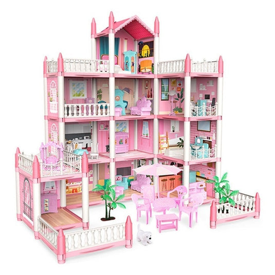 Casă de păpuși cu curte DreamVilla