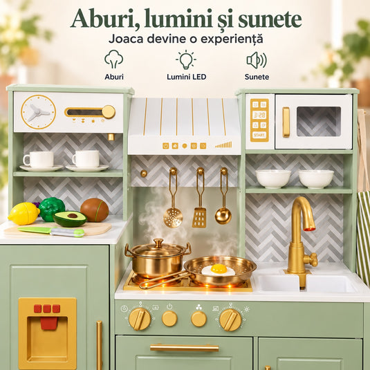 Bucătărie cu aburi pentru copii GrandeCuisine