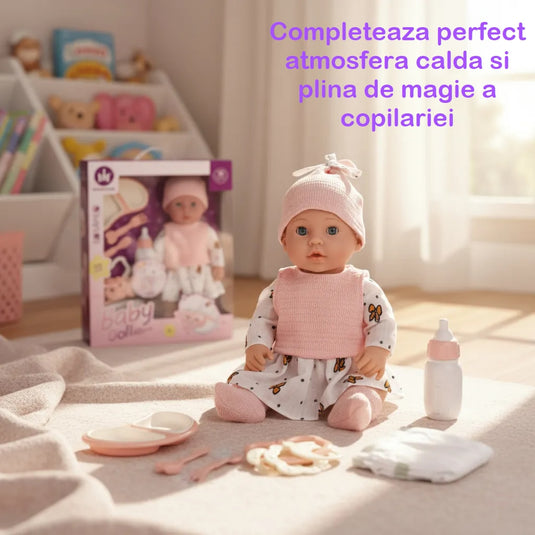 Păpușă bebeluș cu zornăitoare LuckyBaby