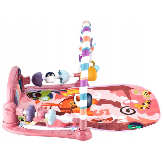 Salteluță cu pian roz KinderVibe