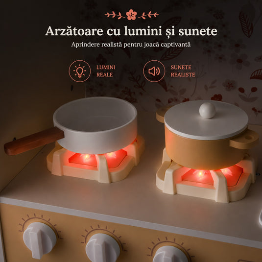 Bucătărie vintage din lemn cu mașină de spălat