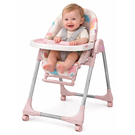 Scaun de masă roz grenadine KinderVibe 5 în 1